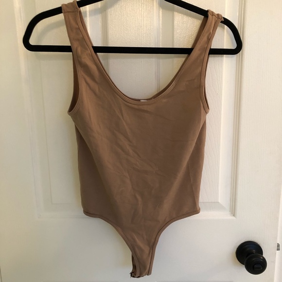 Mendocino Tops - ✨SALE! MENDOCINO Nude Stretchy Scoop Neck Bodysuit